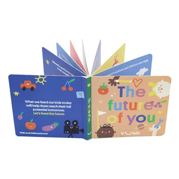 Venda quente personalizado livro de crianças crianças de inglês story board serviço de impressão do livro