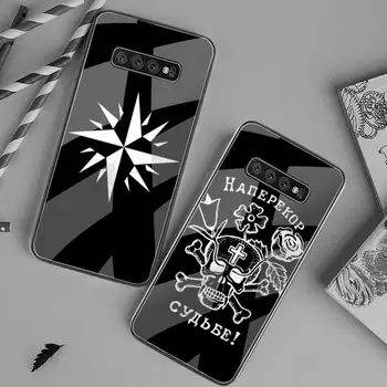 HUAGETOP Máfia russa de Arte do Cartaz DIY Caso de telefone de tampa de Vidro Temperado Para Samsung S20 Mais S7 S8 S9 S10 Plus Nota 8 9 10 Mais