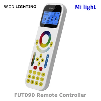 BSOD Milight LED Controlador Remoto FUT090 RGB CCT Dimmer com Tela de LCD de Painel de Toque para Controlar a Luz de Distância de 30 metros e máximo de 2 Bateria