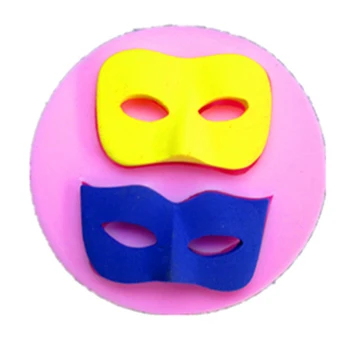 3D Festa de Halloween Noite Bola compõem Máscara de Cupcake Fondant Decorador Molde de Sugarcraft Chocolate Cozimento de DIY Ferramentas Bakeware