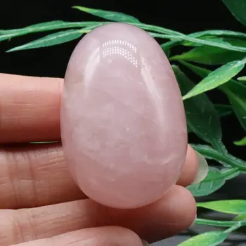 1.8 polegadas 60g Natural Quartzo Rosa Cristal Esculpido Ovo de Energia de Minério de Home Office Artesanais de Decoração Dom Mineral Tratamento de Reiki