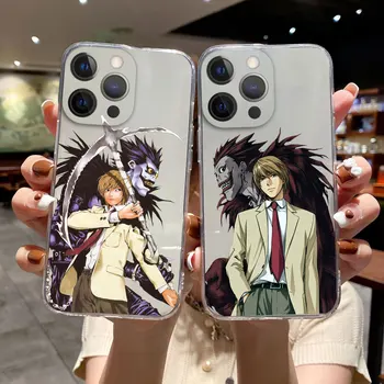 Anime, Mangá Death Note Ryuk Caso de Telefone Para o iPhone 11 12 13 Pro Max X XR XS MAX X 6s 8 7 Plus 12 13 Mini Claro Macio da tampa do pára-choque