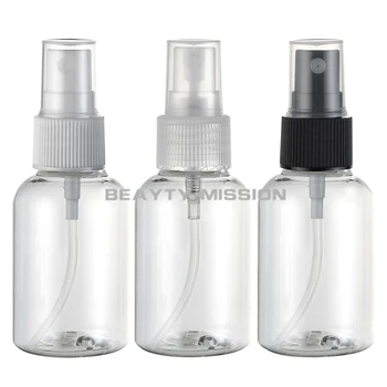 BELEZA MISSÃO de 48 pcs/monte 50ml Vazio transparente frasco de spray 50cc Portátil cosméticos bomba de pulverização garrafa garrafa PET
