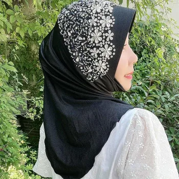 Arábia Meninas Headwear Instantâneas Cap Envoltório Hijabs Noivas Hijabi