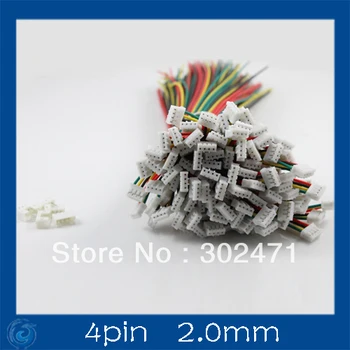 Mini. Micro 2.0 mm T-1 4-Pin Conector w/.Fio x 10 conjuntos.4pin 2.0 mm