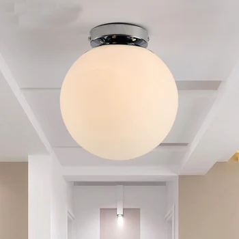 Moderno e Minimalista LED de Vidro Redonda Bola Luz de Teto para o Quarto Sala de estar, Corredor de Entrada Loft Parede Teto Decoração de Iluminação