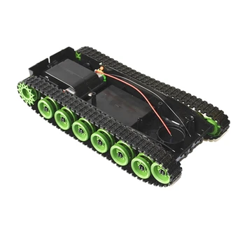 Tanque de Rastreador de Chassi do Robô de Brinquedo Plataforma DIY Alteração 3-8V Para o Microcontrolador Arduino Absorção de Choque Inteligente