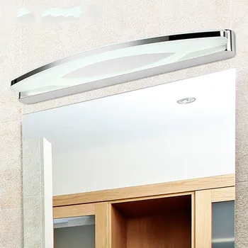 Estilo europeu moda simples, wc, casa de banho de aço inoxidável do espelho de LED dos faróis anti-neblina e umidade-prova lâmpada de parede LB1013