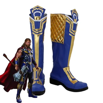 Thor: o Amor e o Trovão (2022) Thor Cosplay Sapatos Botas de Trajes de Halloween Acessório Feito