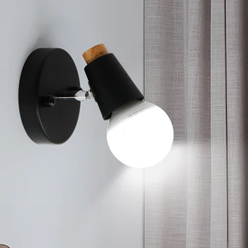 Lâmpada de parede da personalidade criativa sala de estar, quarto lâmpada de parede do corredor lâmpada Nordic Hotel Nordic lâmpada moderna de cabeceira simples lâmpada