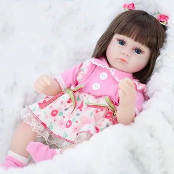 42CM Bebê Boneca Reborn Brinquedos Para Meninas Dormindo Acompanhar Boneca Realista Realista Macio Criança Bebe Reborn Presente de Aniversário Presentes