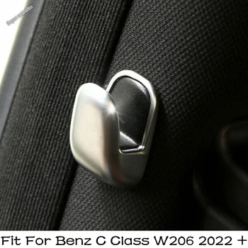 Interior do carro Janela C-pilar Gancho Tampa Guarnição 2PCS de Ajuste Para o Mercedes-Benz Classe C W206 2022 2023 Matte Modificação Acessórios