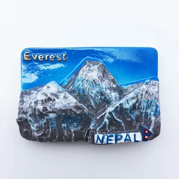 QIQIPP Criativo recordações para turistas no Nepal magnético frigorífico decoração artesanato na encosta sul do Monte Everest