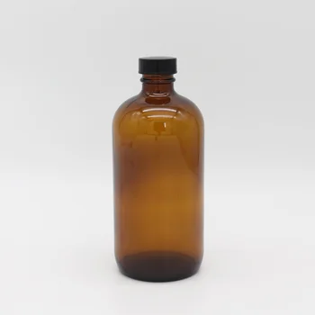 Âmbar de vidro de óleo essencial de garrafas com tampa de rosca de Grande tamanho marrom vidro de medicamento líquido do recipiente de Cosméticos embalagens de vidro