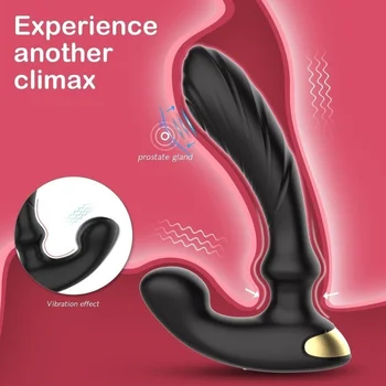 Masculino Vibratório Massageador De Próstata Brinquedos Sexuais Com Tocando & Vibração Mamilos, Clitóris Estimulador Anal Unissex Vibrador Ponto G
