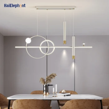 Nordic Preto Branco Ferro LED Luzes Pingente Para Jantar, Sala de estar, Quarto Criativa Lâmpadas Penduradas Deco Interior dos dispositivos Elétricos de Iluminação