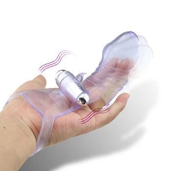 Silicone Vibratório de Dedo de Luva Vagina os Brinquedos Sexuais para as Mulheres Estimulação do Clitóris Massager Bala Masturbadores Vibrador Loja