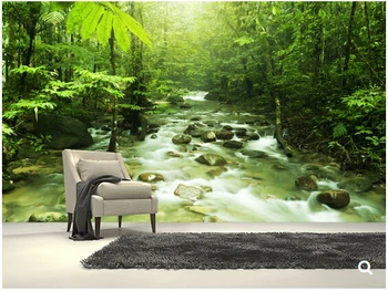 Personalizado paisagem natural, papel de parede,Rio de Montanha,foto 3D murais para as crianças do sofá da sala de pano de fundo impermeável papel de parede
