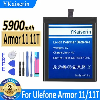 5900mAh YKaiserin Bateria de Substituição Para Ulefone Armadura 11/11T Armor11 Armadura 11T Telefone Móvel Bateria