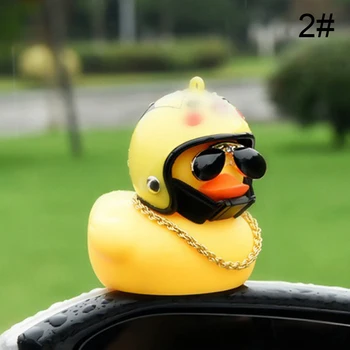Vento-Onda que quebra-quebra de Pato Carro mobiliário de capacete montado pato amarelo