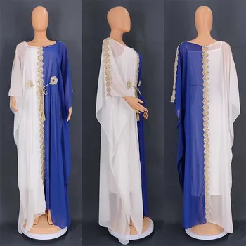 2 Conjuntos De Peças Africanas Vestidos Para Mulheres Tradicionais Dashiki, Boubou Manto Africaine Femme Longo África Maxi Vestido Africano Roupas