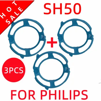 Para a Philips SH50 Série S5079 S5080 S5075 S5130 S5210 S5420 S5380 S5078 S5081 S5570 S5620 Navalha 3pcs Cabeça de Barbear Titular Placas