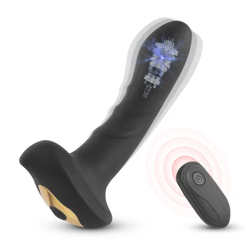 O mais novo Macho Anal Vibradores de Próstata Vibração G Spot Massagem para Homens Dildos Anal Plug anal Masturbação Controle Remoto Brinquedos Sexuais