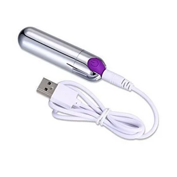 USB Exigível Vibrador Adulto do Sexo Produto de 10 velocidades de Vibração Mini Bullet Vibrador Impermeável G-spot Massagem Brinquedo do Sexo para Mulher
