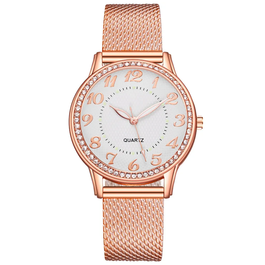 2022 Moda de Luxo Luminoso do Relógio para Mulheres Diamante de Cristal Casual Pulseira de Quartzo relógio de Pulso Relógio Feminino Reloj Mujer Imagem 4