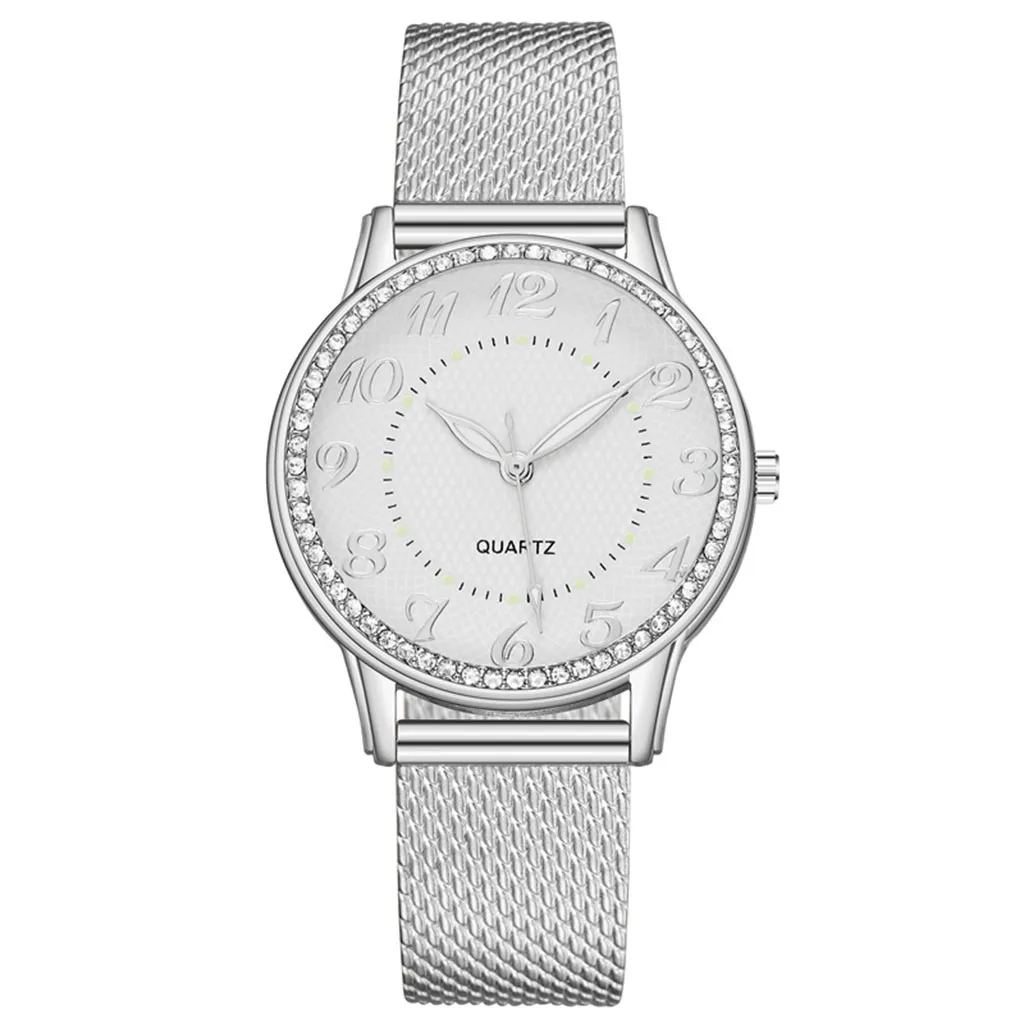 2022 Moda de Luxo Luminoso do Relógio para Mulheres Diamante de Cristal Casual Pulseira de Quartzo relógio de Pulso Relógio Feminino Reloj Mujer Imagem 5