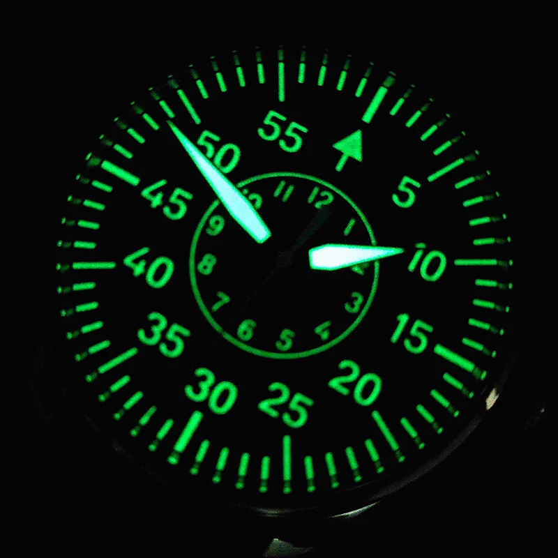 44MM Homens do Exército Relógios Relógio de Quartzo Piloto sei ko Vh31 Segundo Varrendo C3 Luminosa 200m Impermeável de Três Pinos, Assistir GR08-22 Imagem 5