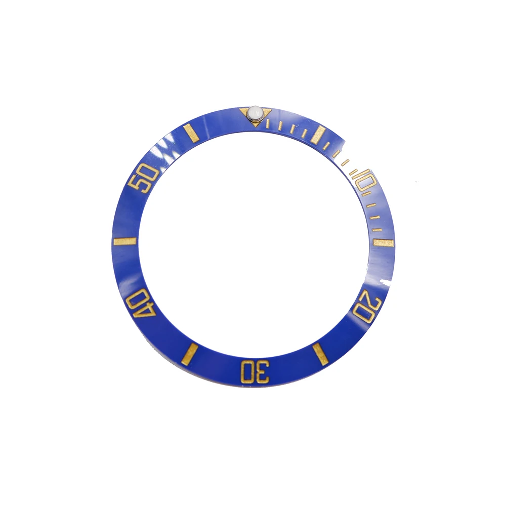 Luxo Superior a Substituição Azul Com Ouro Escritos do Relógio de Cerâmica Moldura 38mm de Inserção para a Rolex Submariner GMT 40mm 116610 LN Imagem 4