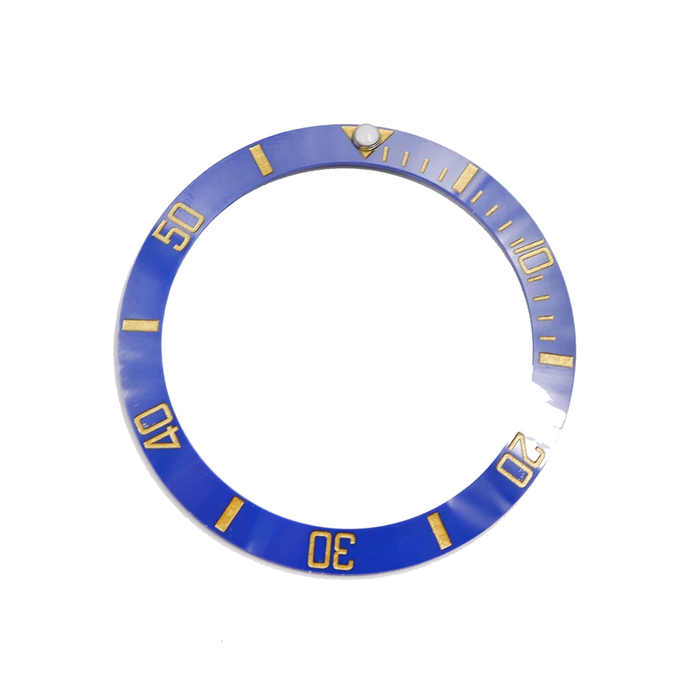Luxo Superior a Substituição Azul Com Ouro Escritos do Relógio de Cerâmica Moldura 38mm de Inserção para a Rolex Submariner GMT 40mm 116610 LN Imagem 5