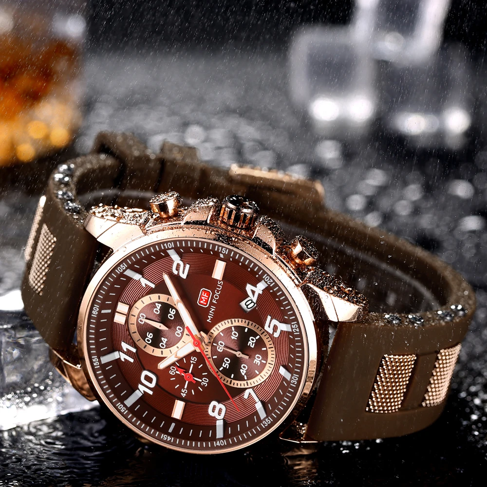 MINI-FOCO de 2022, a Edição Limitada de Relógios para Homens de Design de Moda Impermeável Cronógrafo Calendário de Borracha de ponteiros Luminosos de Relógio reloj Imagem 1