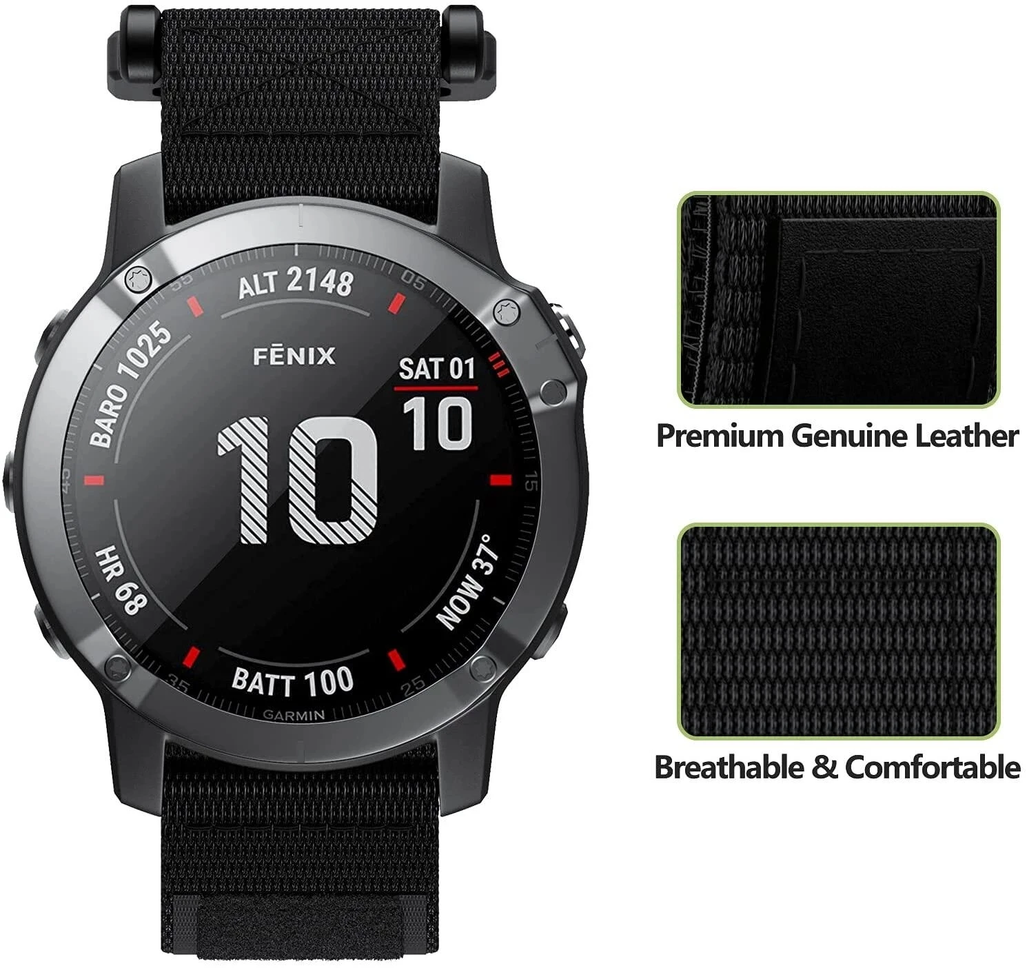Nylon Inteligente pulseiras de Relógio Rápido Easyfit Pulseira de 26 de 22MM Para o Garmin Fenix 7 7X 6 6X Pro 5 5X Mais EPIX 935 Smartwatch Pulseira Imagem 1