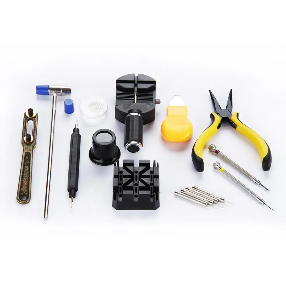Profissional de reparação de relógios de entrada de tabela de ferramentas de 16 conjuntos de decoração de mesa de ferramentas de montagem de relógio de ferramentas Imagem 0