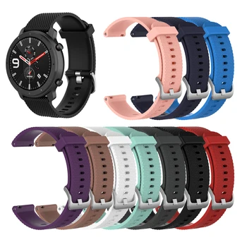 Relógio de Silicone Banda Alça Para Huami Amazfit 42mm/Bip/GTS 2 Substituição de 20mm Esporte Pulseira Bracelete Correa Acessórios