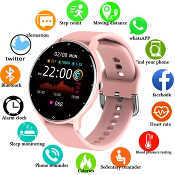 Relógio Digital Mulheres Desporto Homens Relógios Eletrônicos LED Senhoras Relógio de Pulso Para Android, IOS Fitness Relógio Feminino Masculino relógio de Pulso+caixa