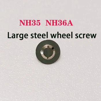Assistir a peças de reparo adequado para NH35 NH36A movimento Grande roda de aço parafuso universal 7S26 7S36 4R36