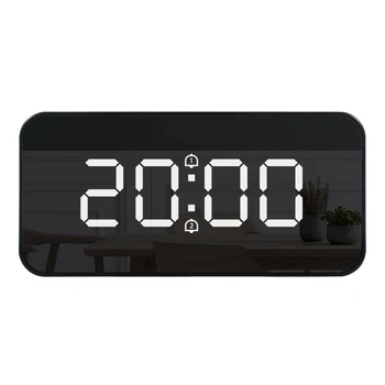 Relógio Digital LED Medidor de Temperatura Eletrônico de mesa Tabela Relógios de Repetição USB Tambem a Decoração Home